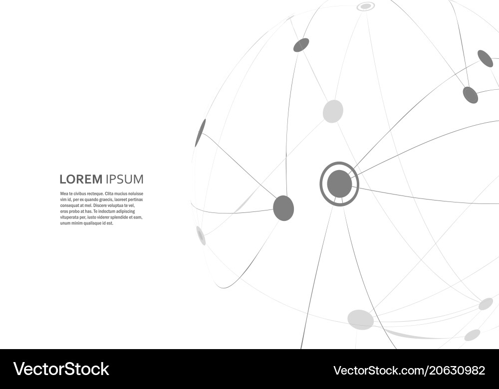 Abstract design with compound lines and dots Abstract design with compound lines and dots vector image