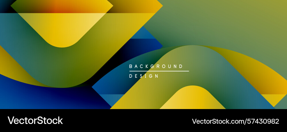 Abstract fluid shapes overlap creating vibrant Abstract fluid shapes overlap creating vibrant Vector Image
