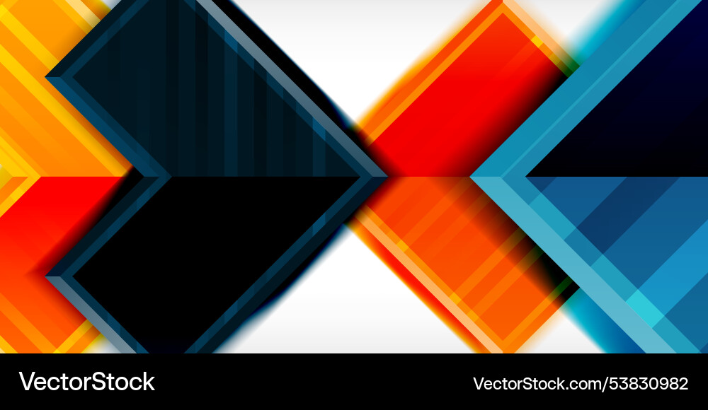 Arrow symbols created with 3d effects and line Arrow symbols created with 3d effects and line vector image