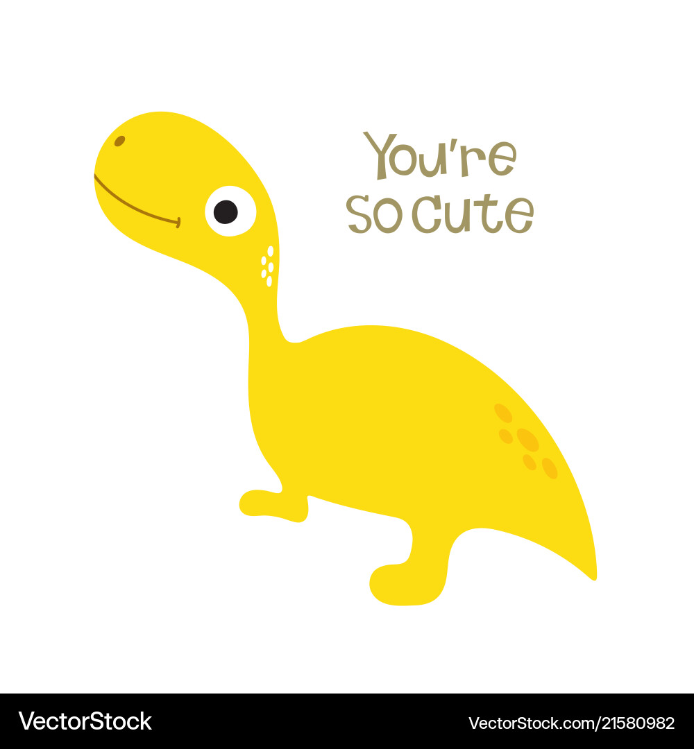 Cute dino Cute dino vector image