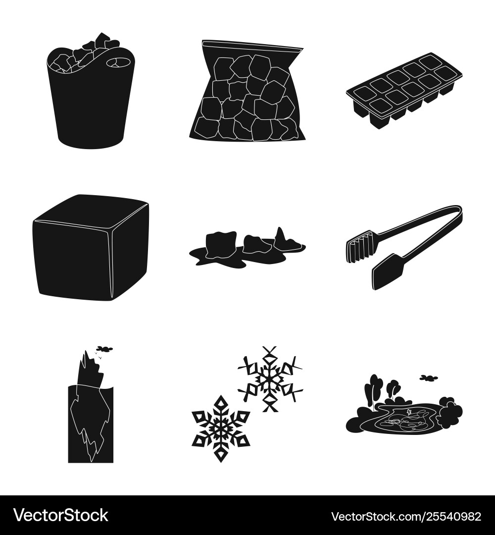 Design cold and transparent symbol Design cold and transparent symbol vector image