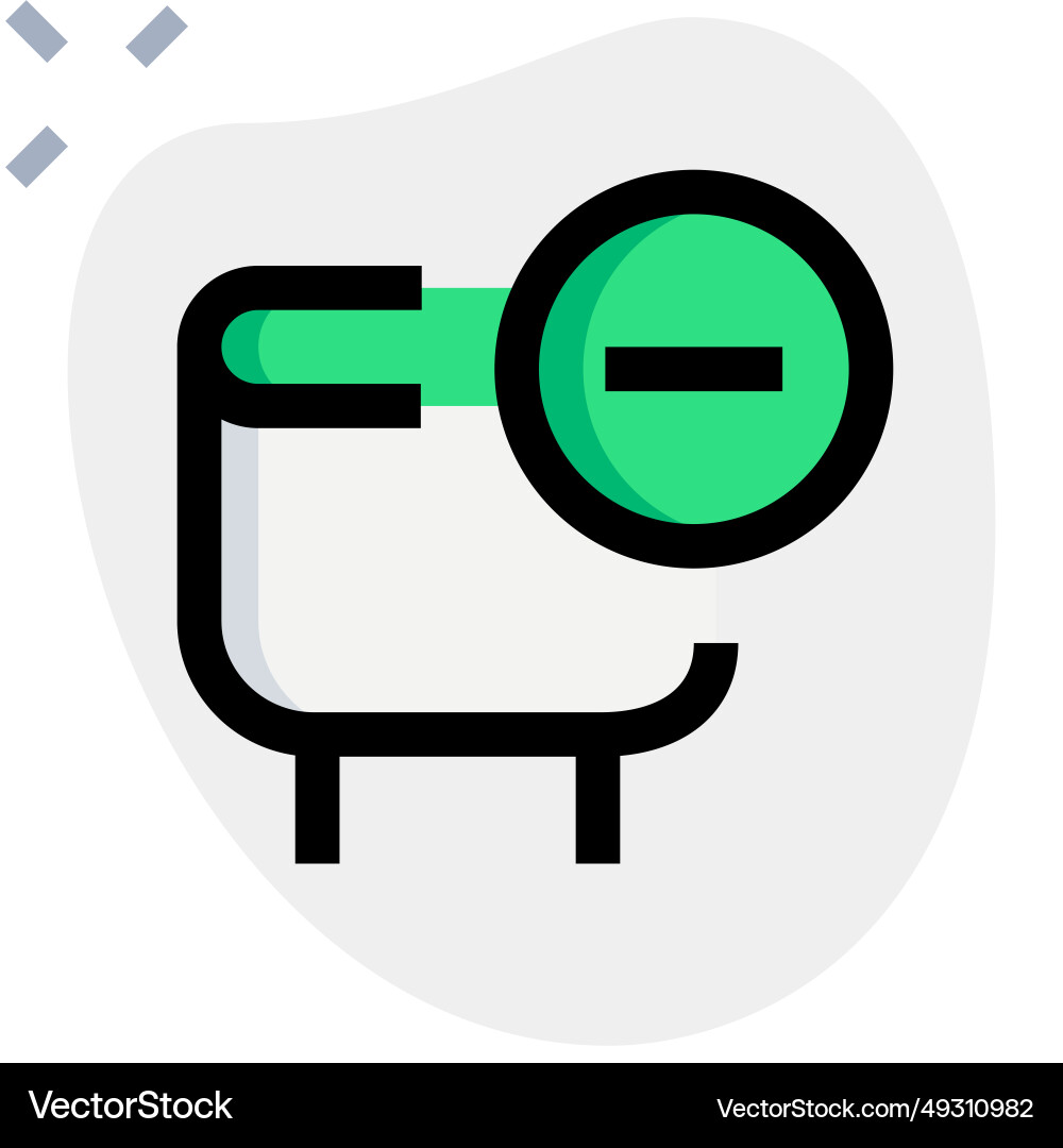 Disabling the capacitor feature to prevent errors Vector Image