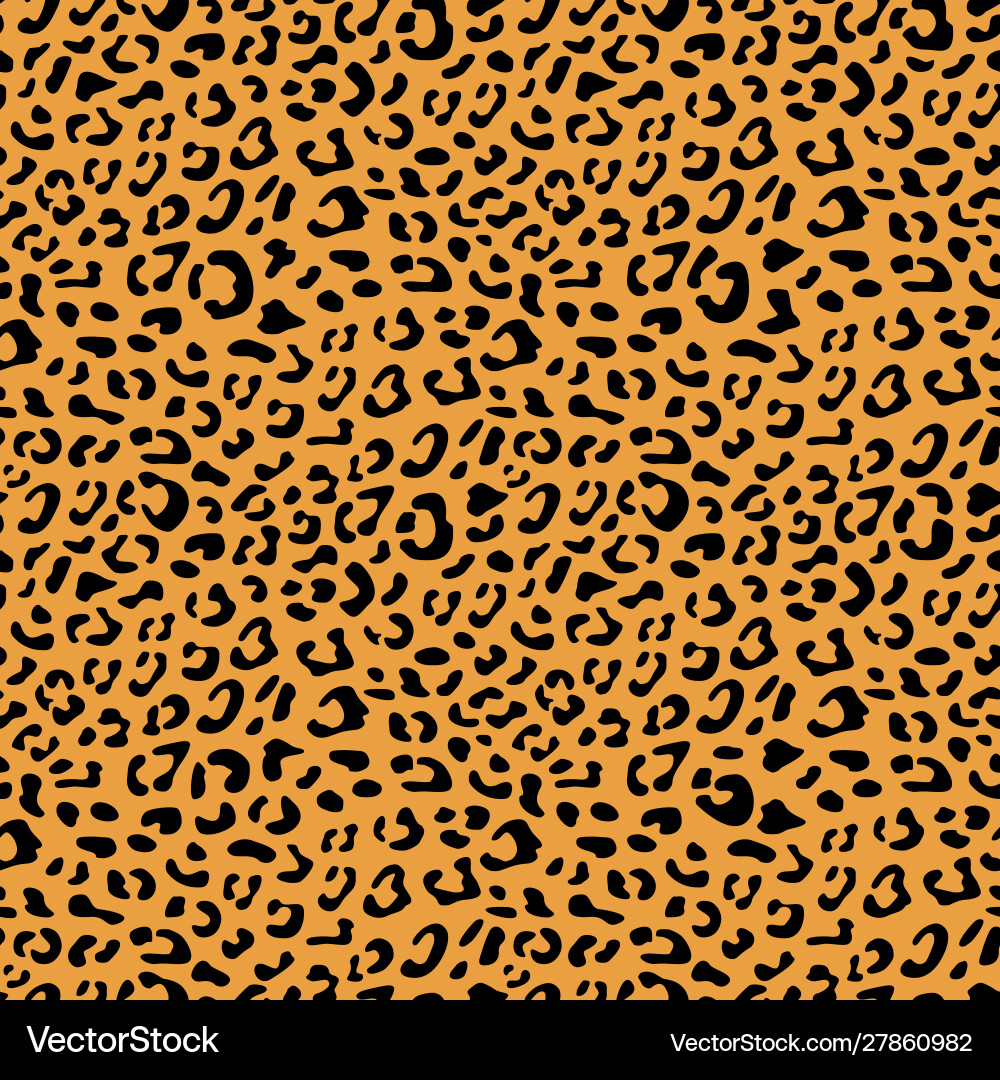 Leopard Print Seamless Pattern vector image