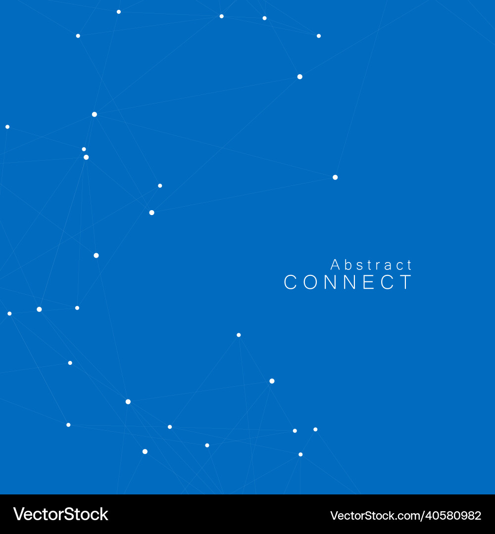 Network dots in line art style pattern Vector Image