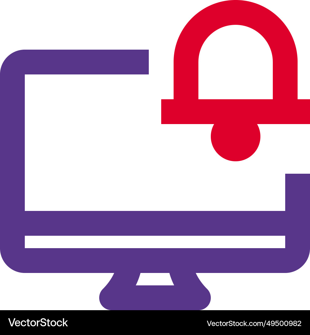 Popups are used to notify users vector image