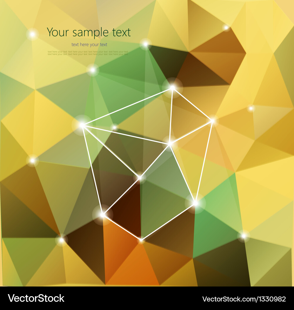 Retro Geometric Background vector image