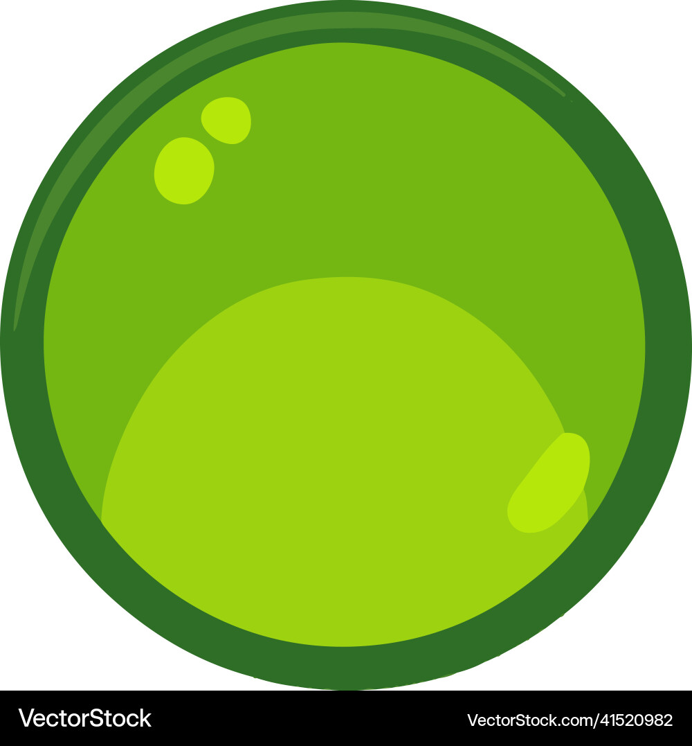 Round green button for game or website Round green button for game or website vector image