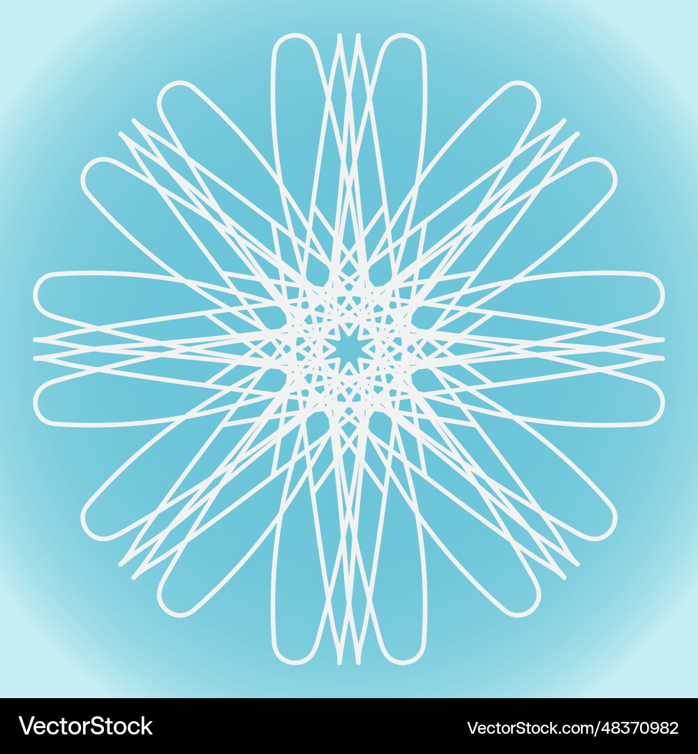 Snowflake abstract sharp shape on blue winter Snowflake abstract sharp shape on blue winter Vector Image