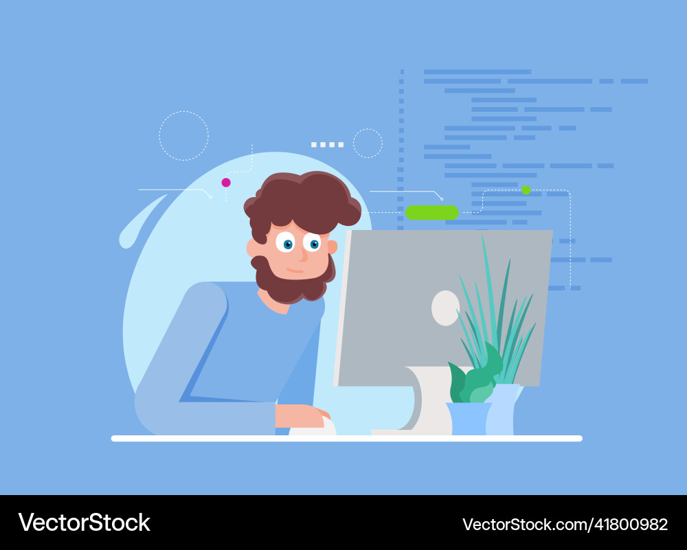 Softwareentwicklung und Programmcode Softwareentwicklung und Programmcode vektorbild