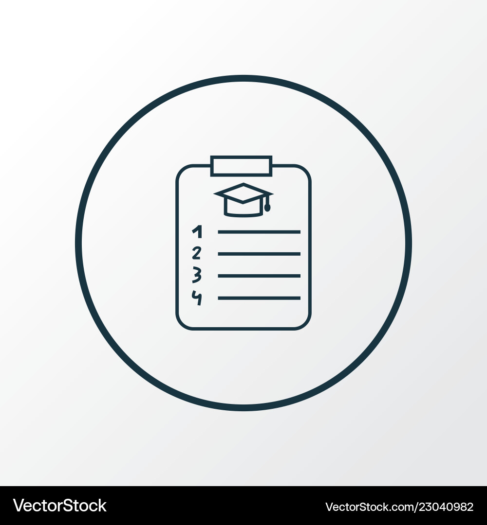 Study program icon line symbol premium quality Study program icon line symbol premium quality vector image
