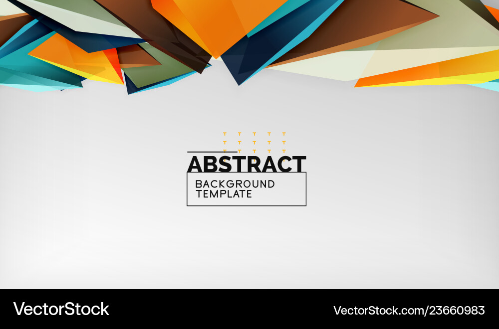 Abstract color triangles geometric background Abstract color triangles geometric background Vector Image