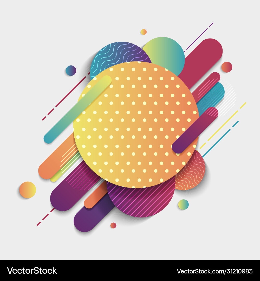 Abstract colorful geometric pattern composition Abstract colorful geometric pattern composition vector image