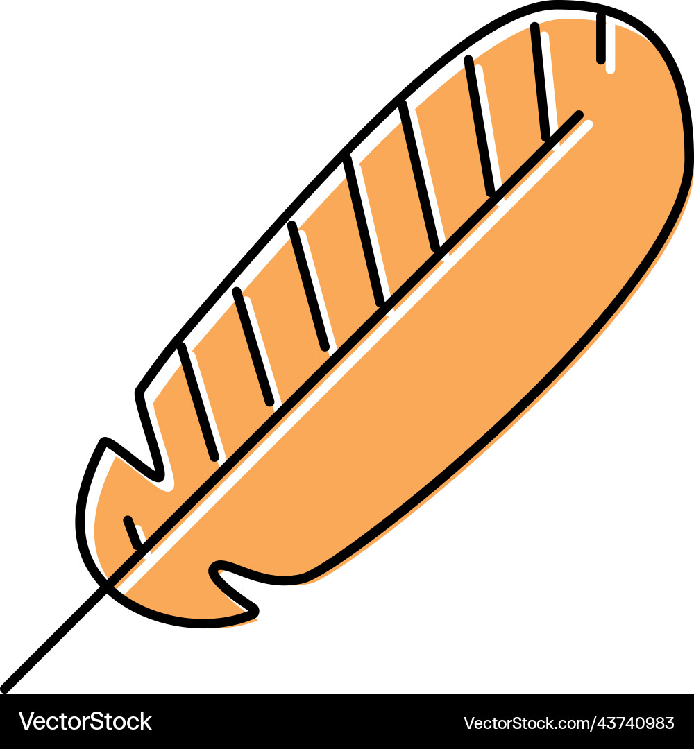 Abstract feather soft fluffy color icon Vector Image