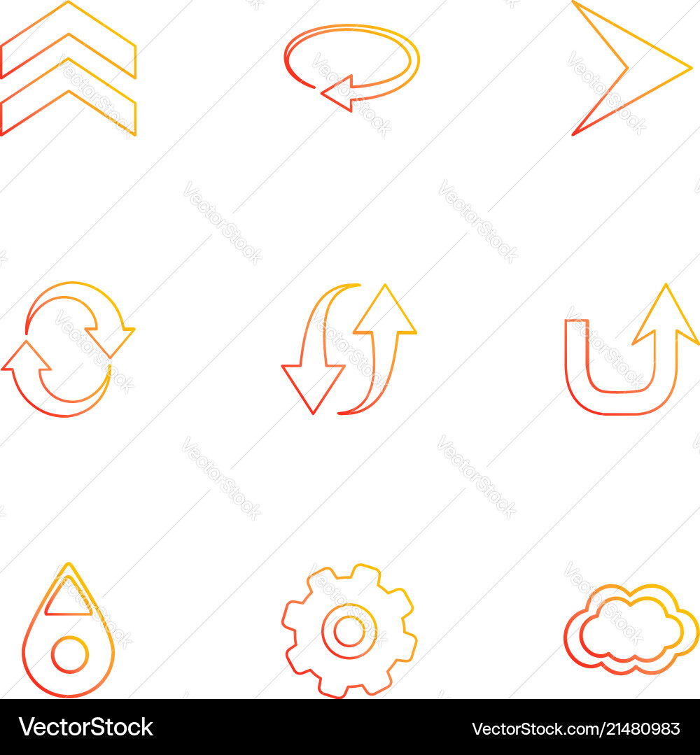 Arrows directions pointer arrow user vector image
