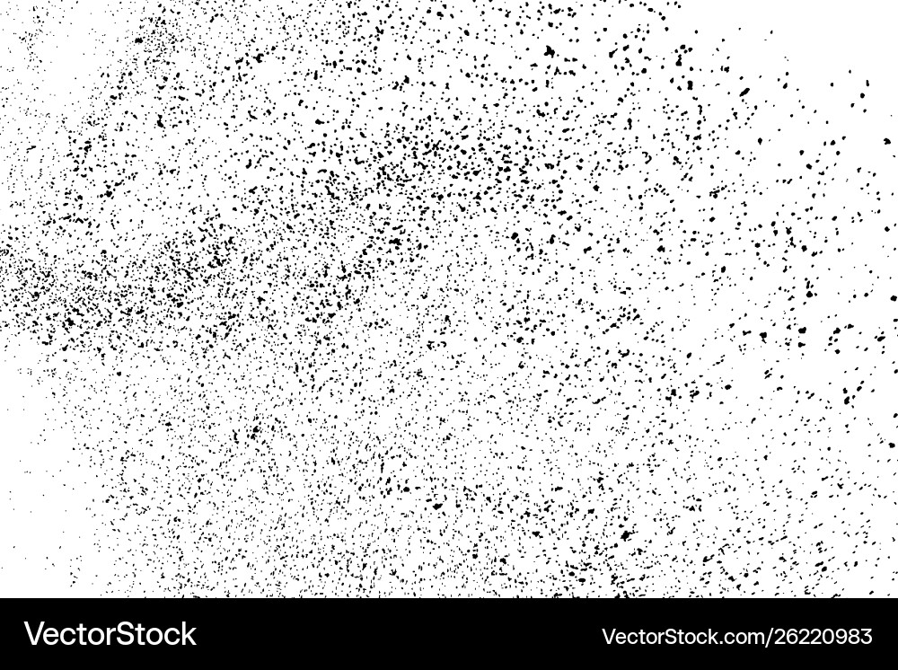 Black Grainy Texture - Distressed Overlay Vector Image