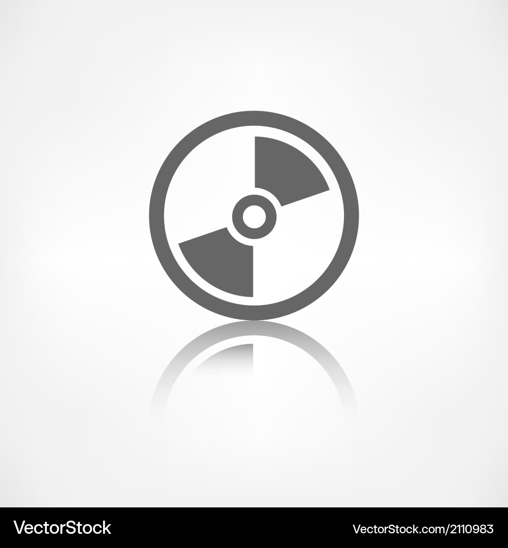 Compact disk web icon musical cd Vector Image