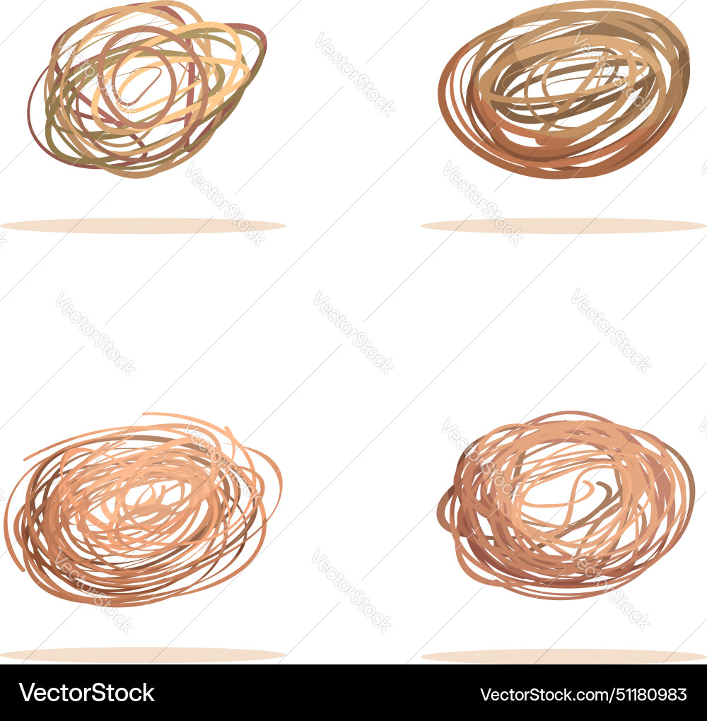 Dry tumbleweed icons set cartoon various Dry tumbleweed icons set cartoon various vector image