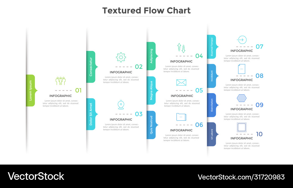 Flowchart Template vector image