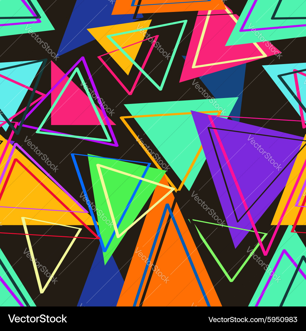 Geometric Triangle Pattern Vector Image