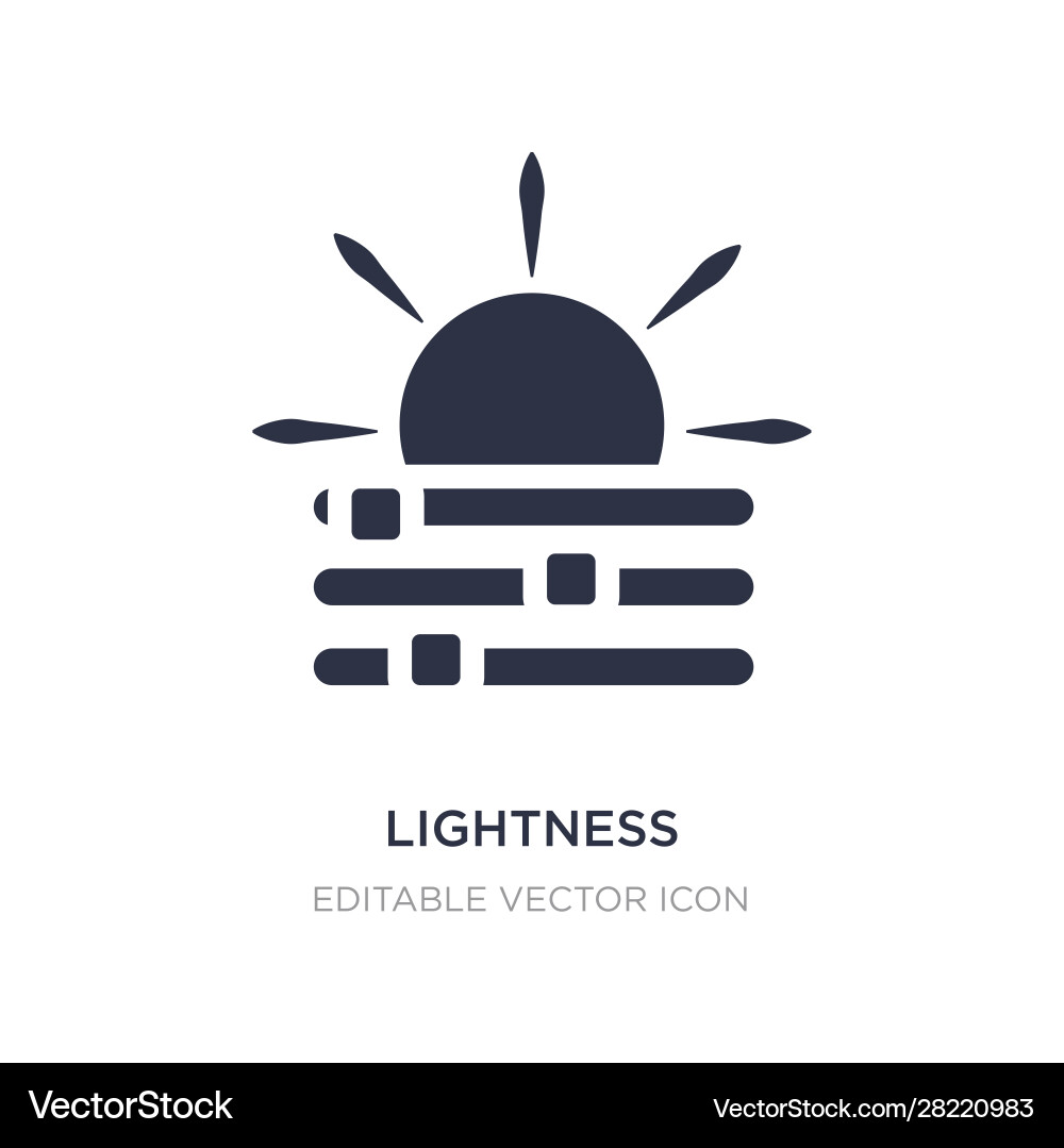 Lightness icon on white background simple element Lightness icon on white background simple element vector image