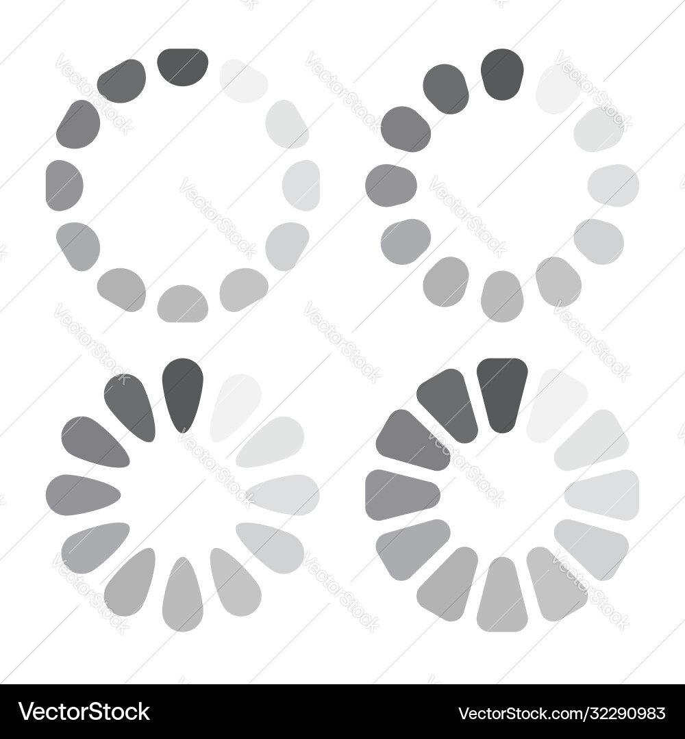 Loading icons set 2 Loading icons set 2 vector image