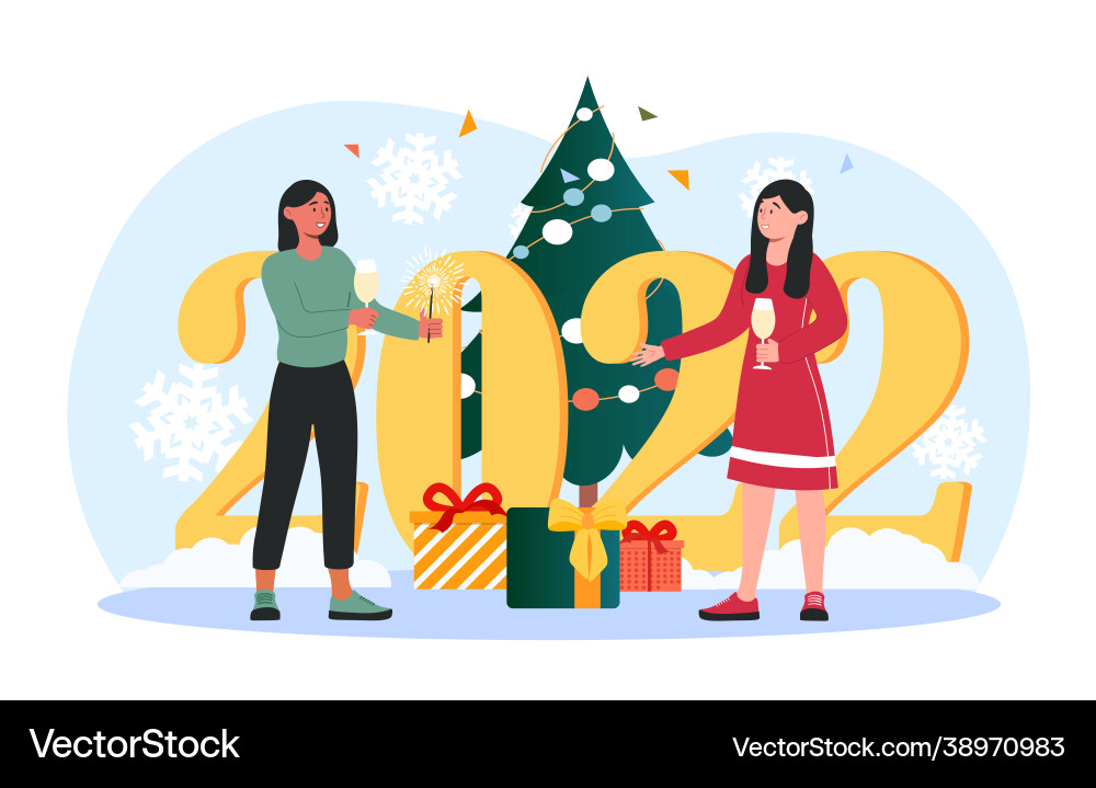 New year 2022 New year 2022 vector image