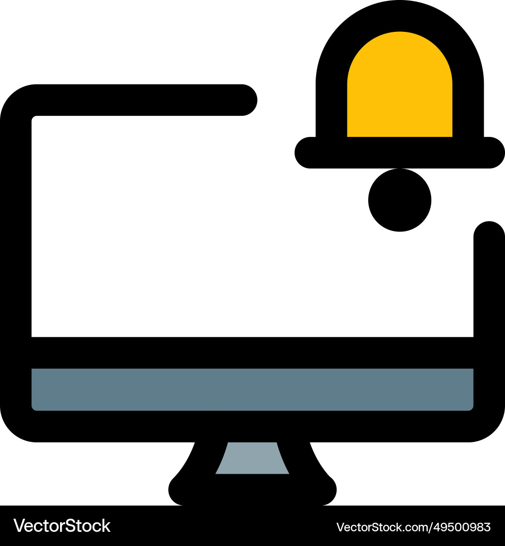 Popups are used to notify users Vector Image