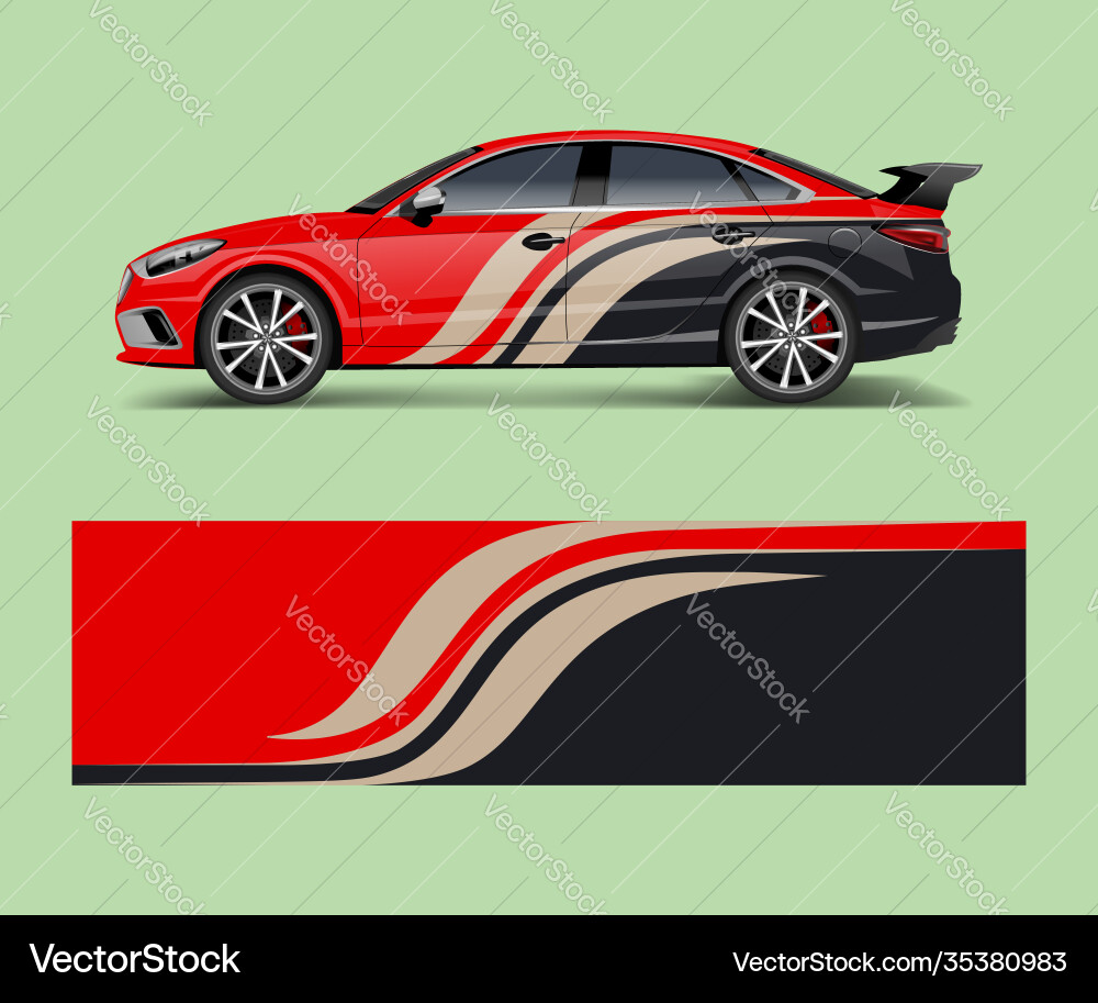 Racing Car Abstract Wrap Patterns Vector Image