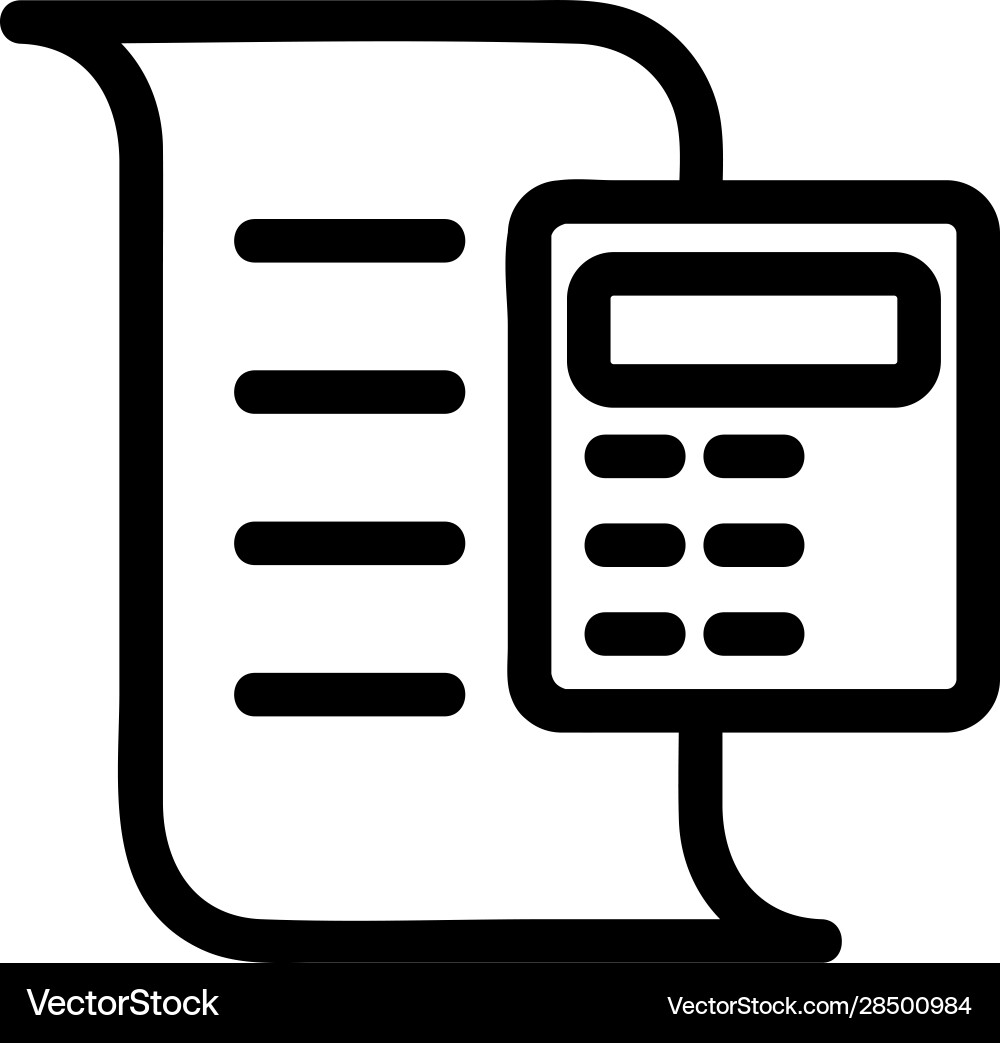 Counting data icon isolated contour Counting data icon isolated contour Vector Image