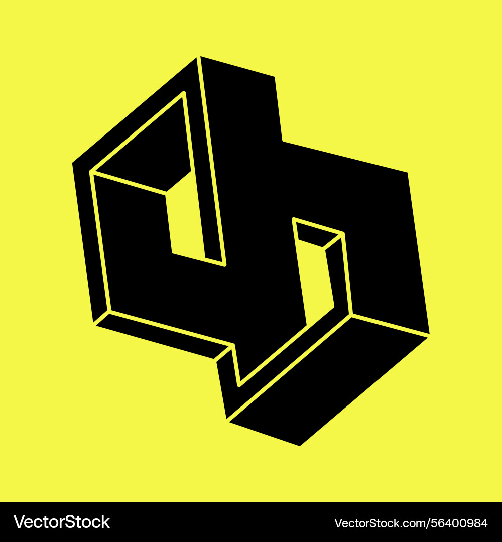 Escher paradox optical illusion object sacred Vector Image