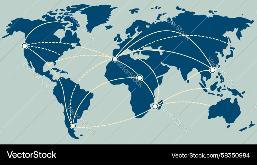 Global Network Connection Vector Image