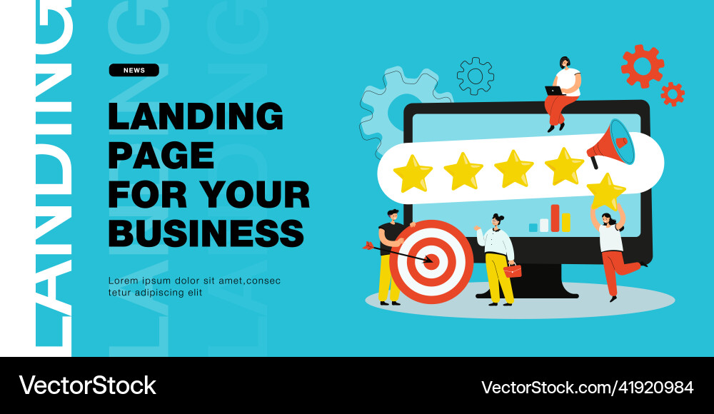 Managers analyzing company rating and brand Managers analyzing company rating and brand Vector Image