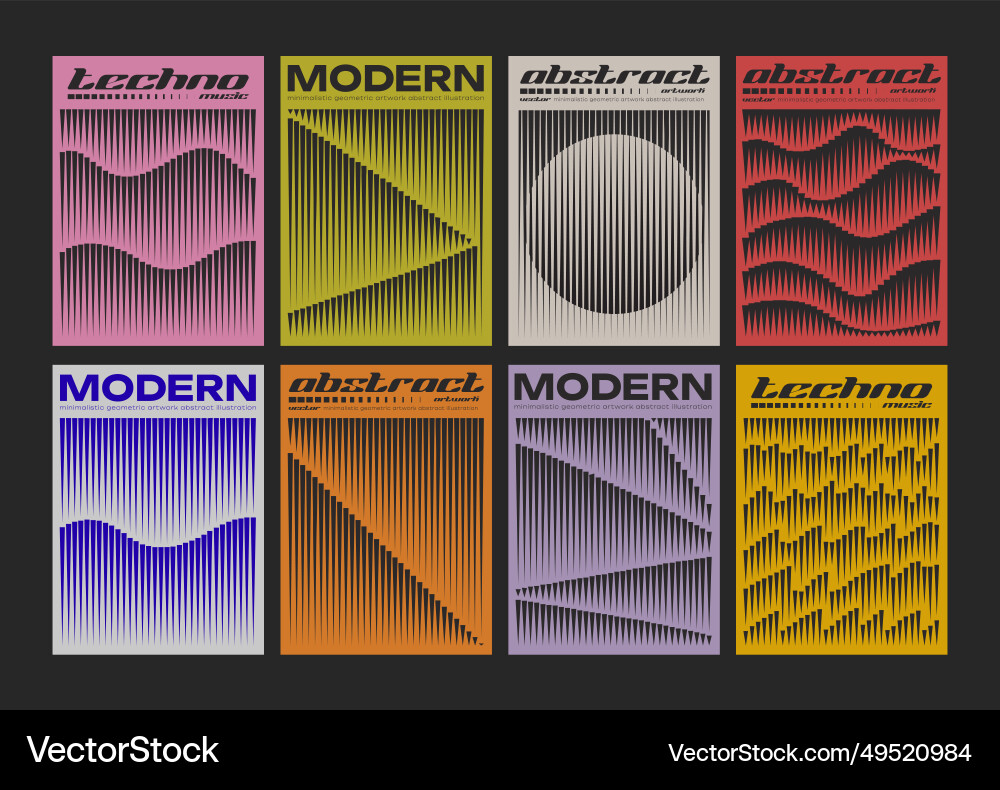 Minimal abstrakte Poster Set Schweizer Design modern