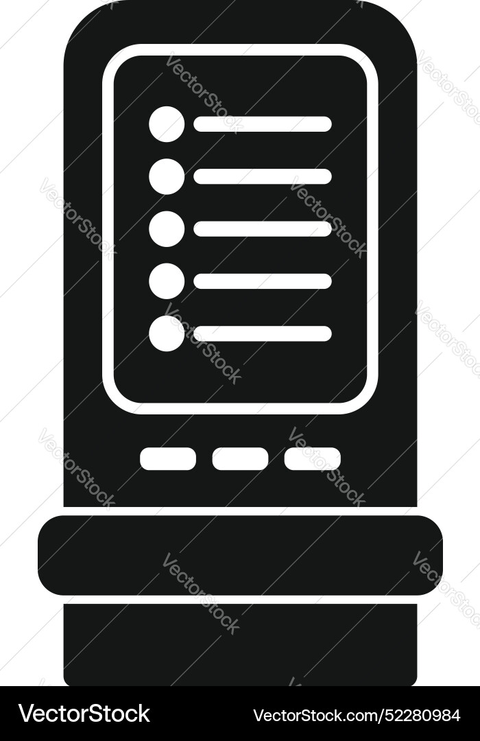 Parking meter showing payment options and display Parking meter showing payment options and display Vector Image