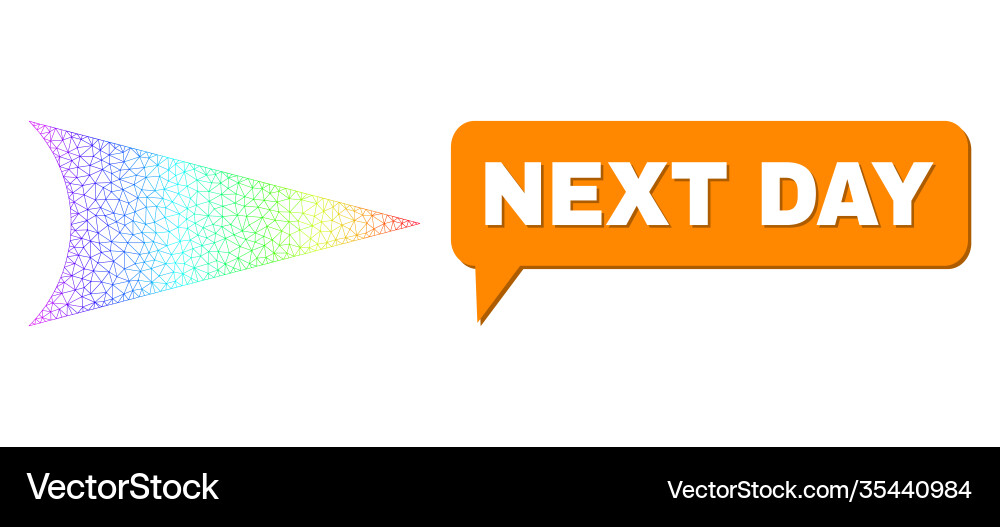 Rainbow net gradient arrowhead right icon and next Rainbow net gradient arrowhead right icon and next Vector Image