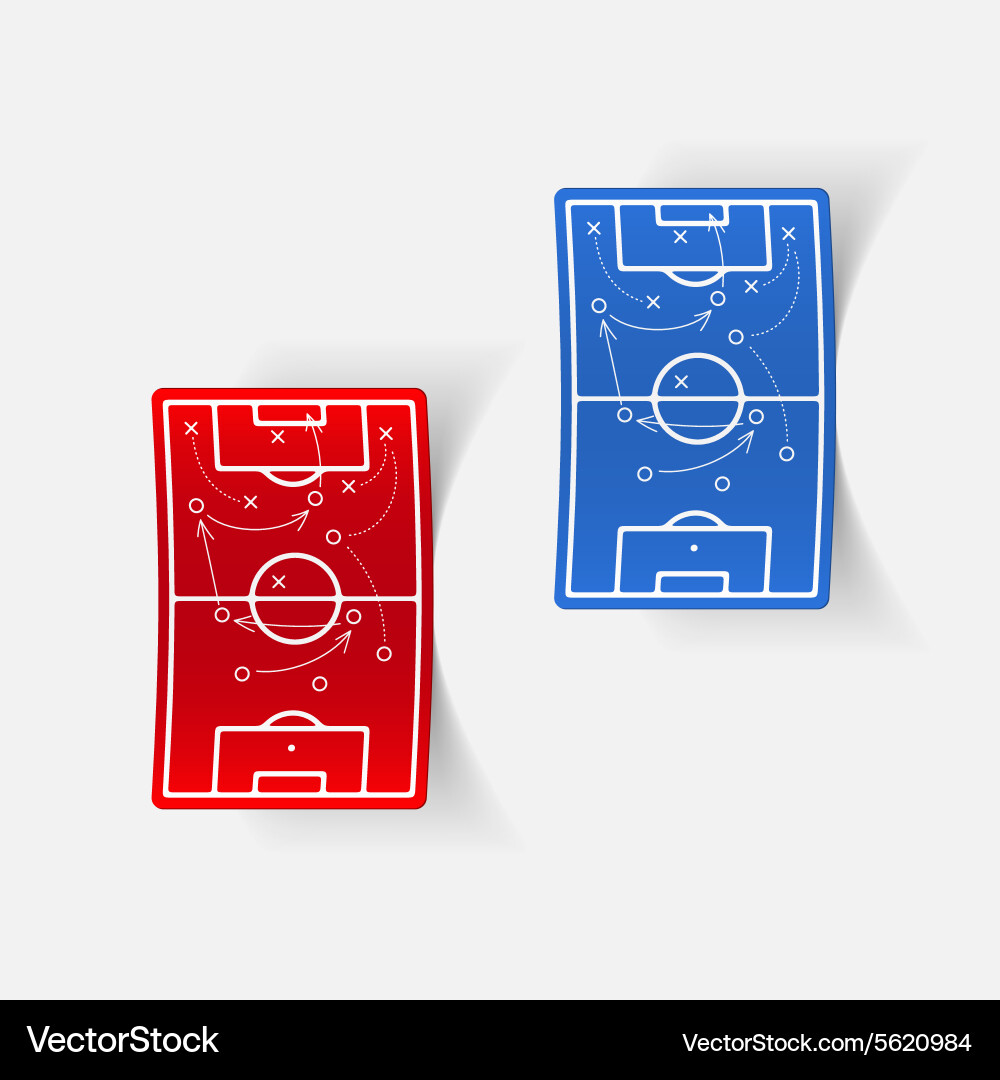 Realistic design element playing field Vector Image