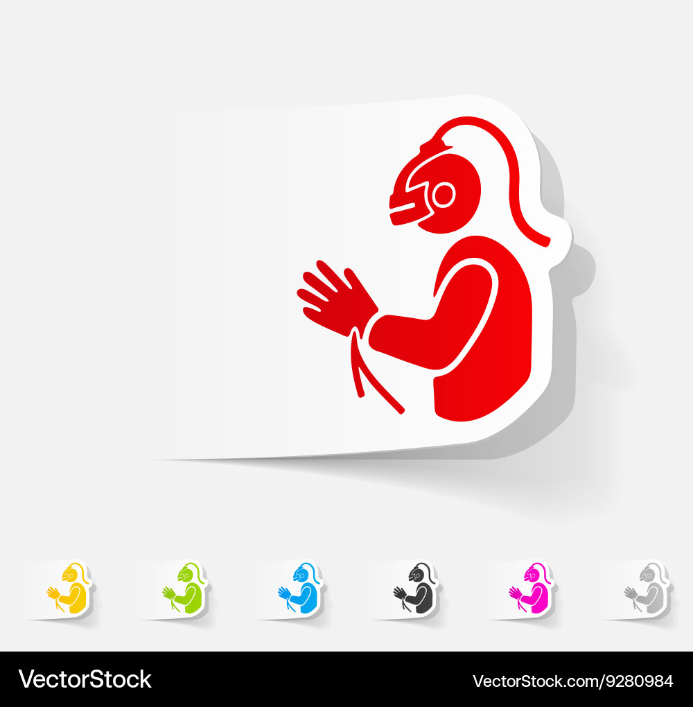 Realistic design element virtual reality Vector Image