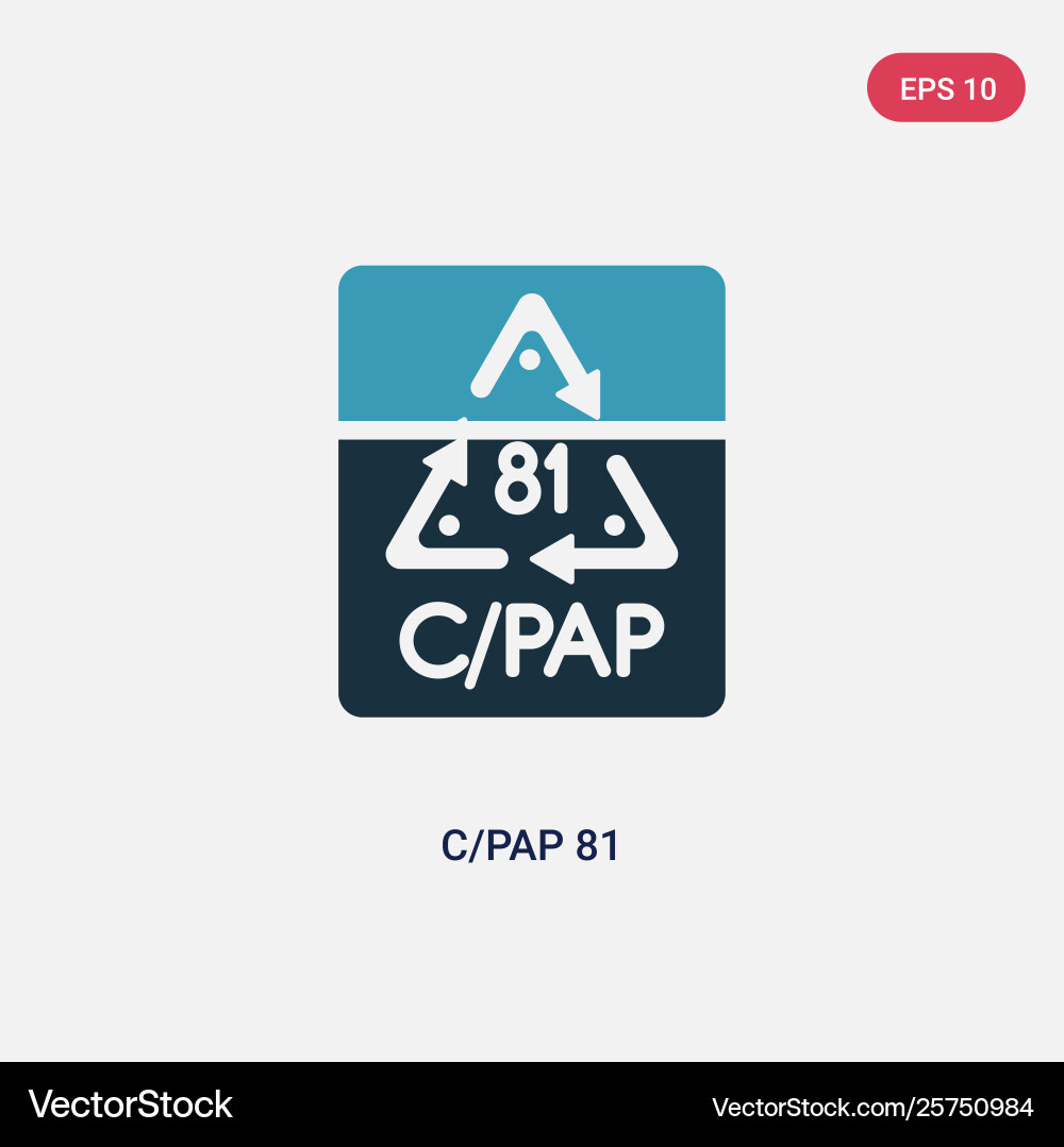 Two color cpap 81 icon from user interface Two color cpap 81 icon from user interface vector image