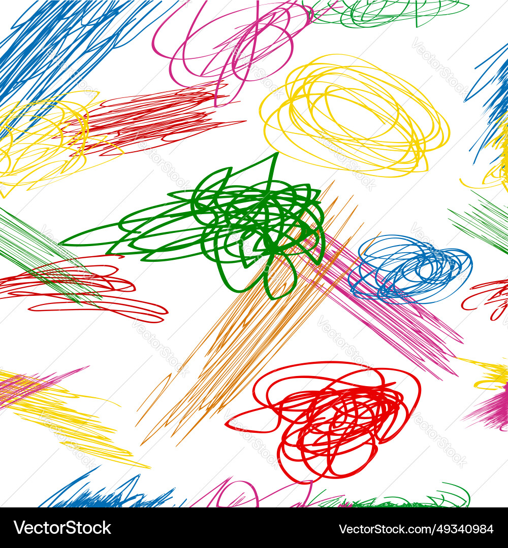Various color seamless pattern abstract streak Various color seamless pattern abstract streak vector image