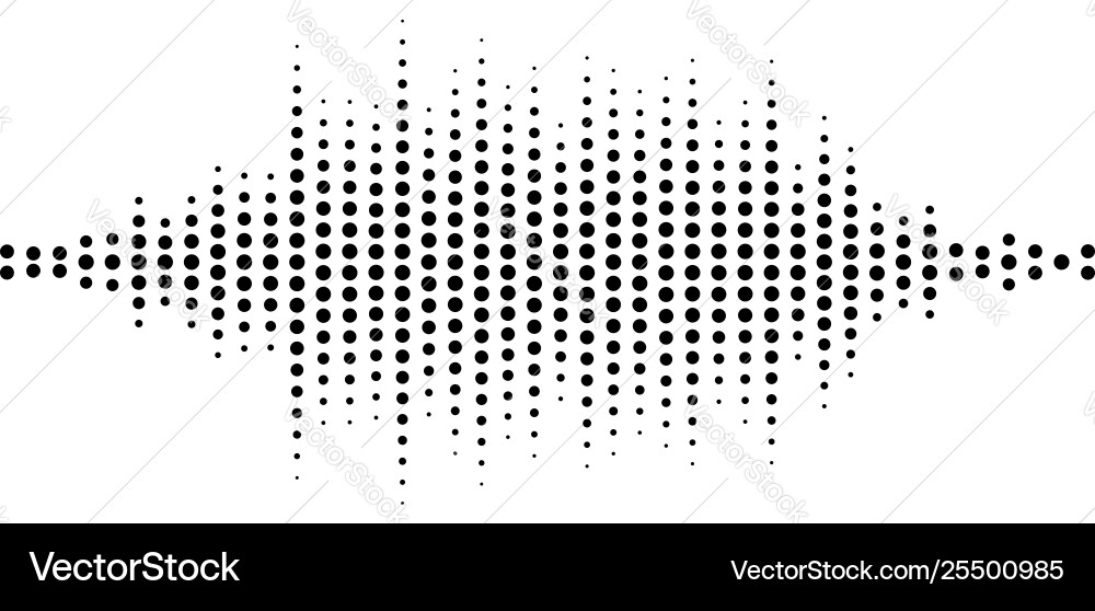 Abstract equalizer element with dotted lines Abstract equalizer element with dotted lines vector image
