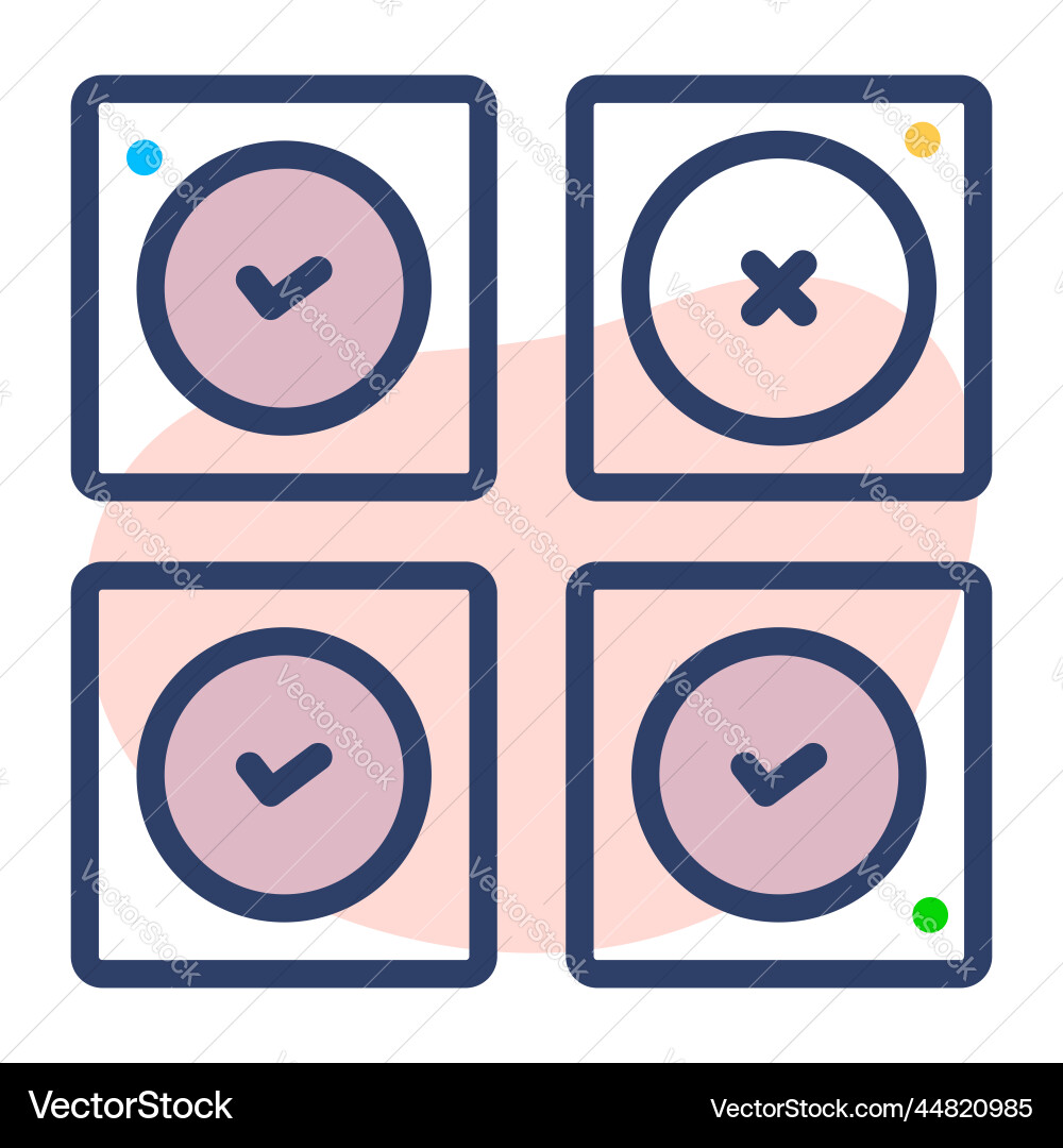 Choose icon user interface as a simple sign Vector Image