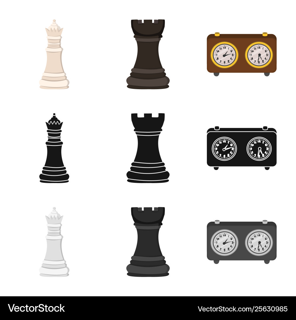 Design checkmate and thin icon set Design checkmate and thin icon set vector image