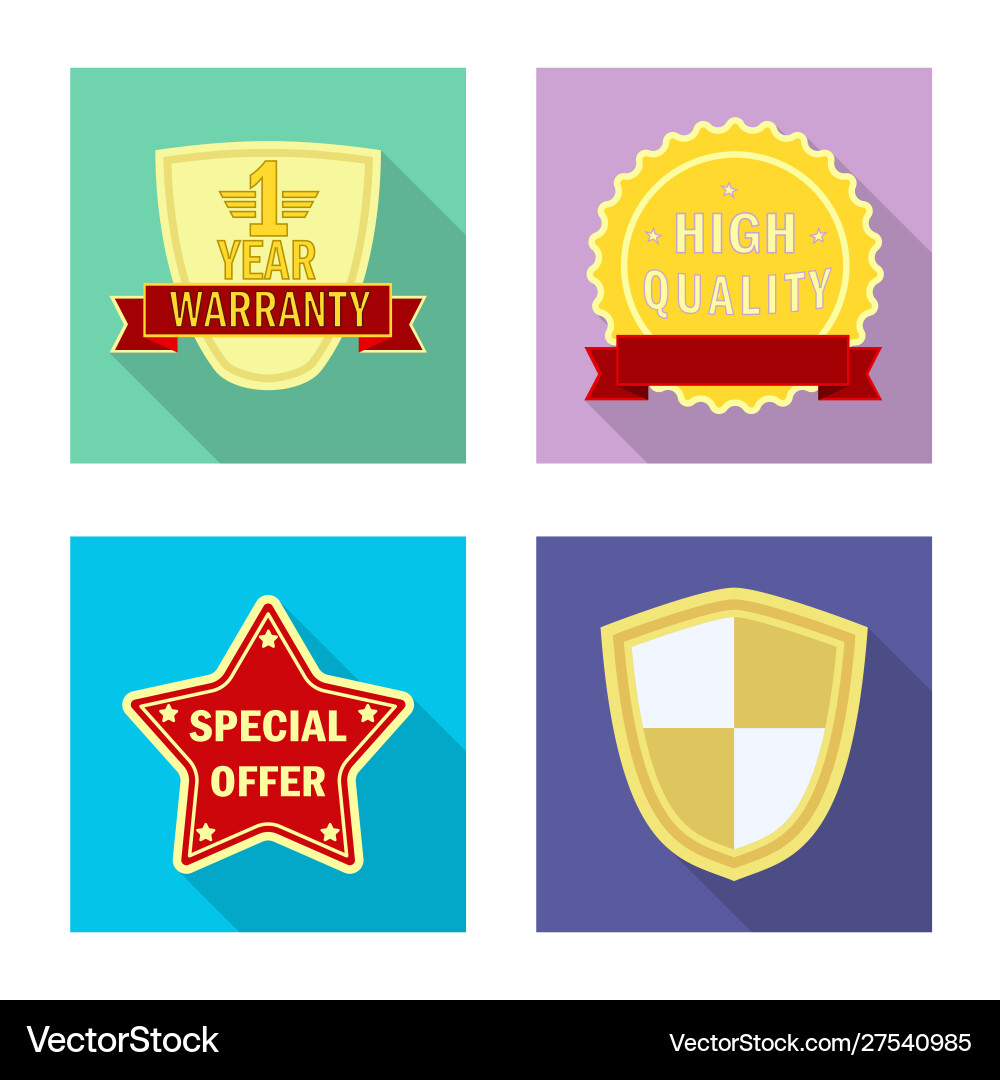 Isolated object emblem and badge symbol Vector Image