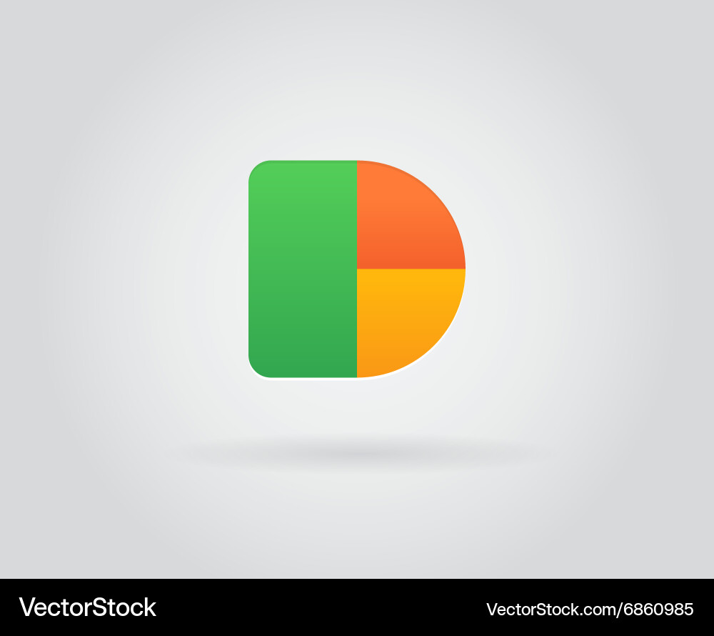 Logo icon design template elements in letter Vector Image