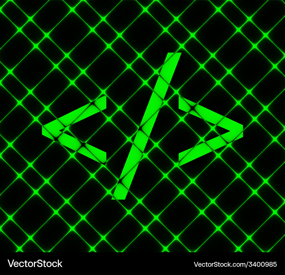 Programming code icon symbol flat modern web Vector Image