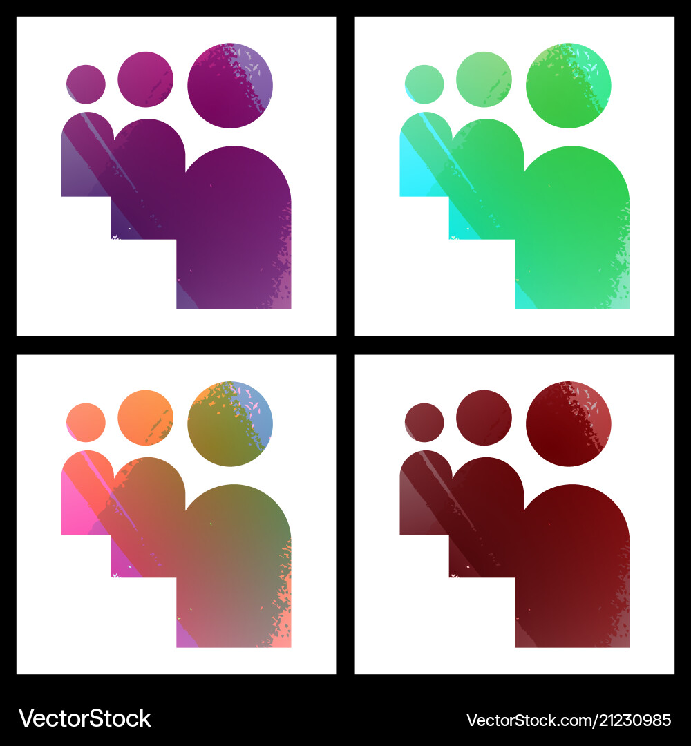 Set of social networking icons web design flat Set of social networking icons web design flat Vector Image