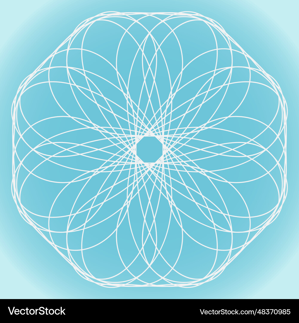 Snowflake complex abstract geometric shape Snowflake complex abstract geometric shape vector image