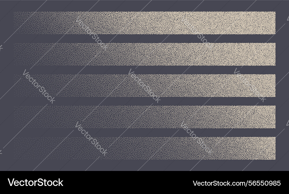 Various stipple diagonal gradient design elements Various stipple diagonal gradient design elements vector image