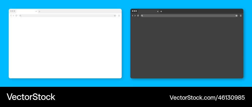 Web-Browserfenster leeren mit Tab-Toolbar Web-Browserfenster leeren mit Tab-Toolbar vektorbild