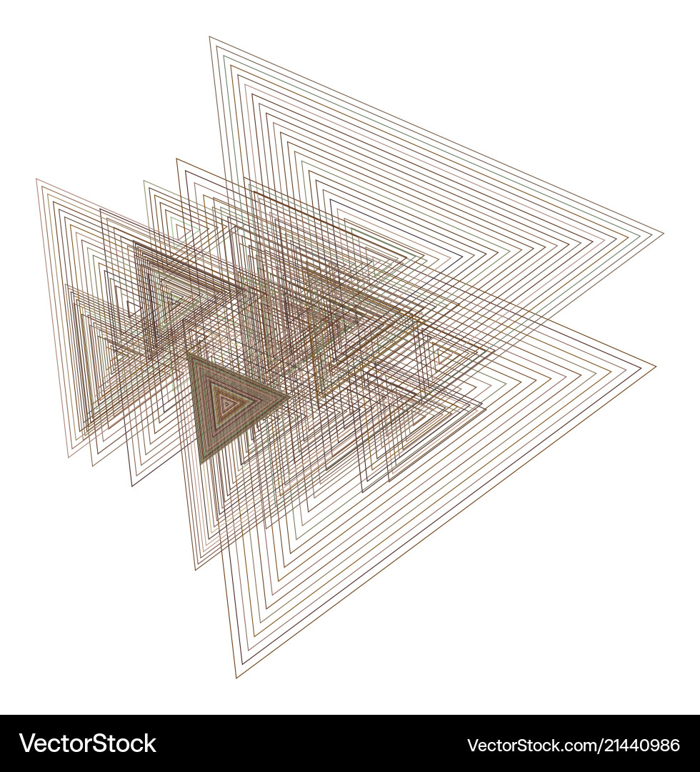 Abstract conceptual geometric triangle pattern Vector Image
